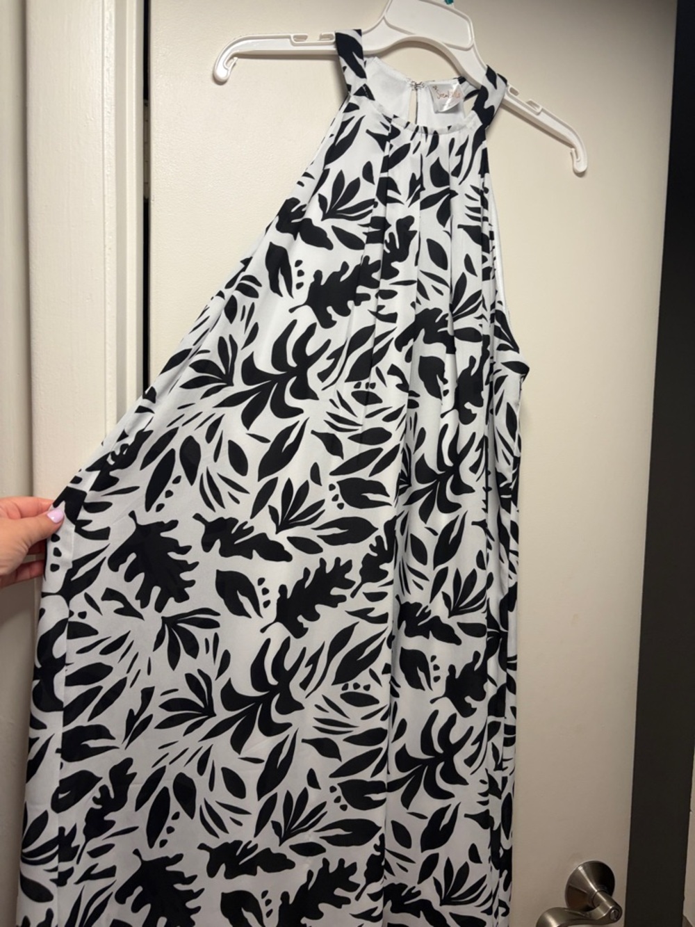 Siren Lily White and Black Striped Dress